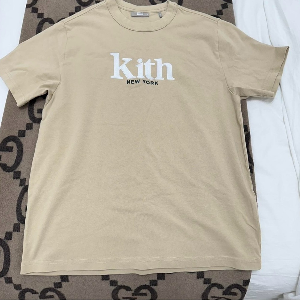 Kith Beige Tee with New York Logo